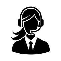 woman customer support avatar icon
