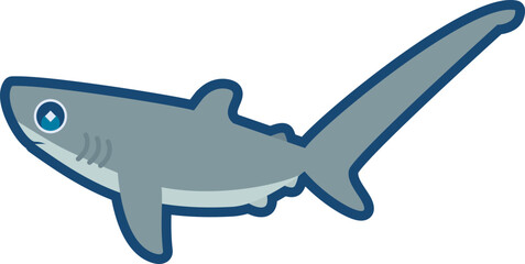 かわいいニタリのイラスト