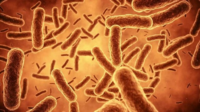 3d render Bacteria Animaton (depth of field)
