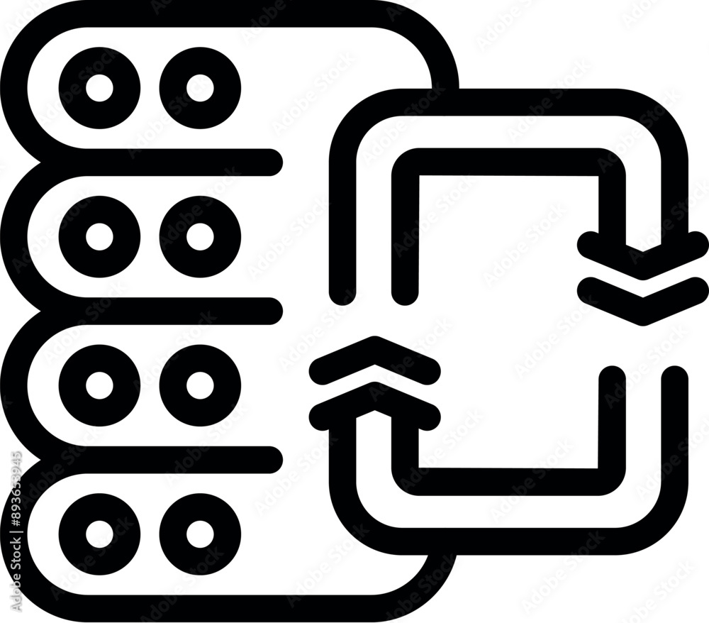Poster data exchange system connecting with server database, uploading and downloading information