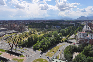 Obraz premium Aerial view of Turin