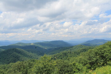 landscape mountains with sky