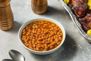 Homemade American Barbecue Baked Beans