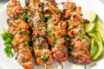 Homemade Thai Pork Skewers