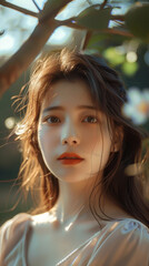 Obraz premium a beautiful young asian lady 