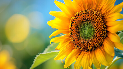 Obraz premium close-up sunflower in garden