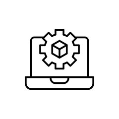 Prototype device outline icons, minimalist vector illustration ,simple transparent graphic element .Isolated on white background