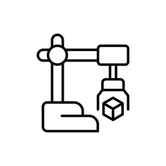 Prototype machine outline icons, minimalist vector illustration ,simple transparent graphic element .Isolated on white background