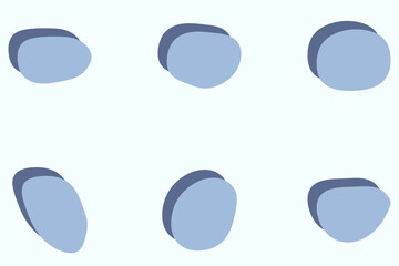 Simple blob abstract shape design set