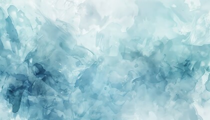 Obraz premium Ultra sharp photo presenting a pastel light blue watercolor painted background, with delicate