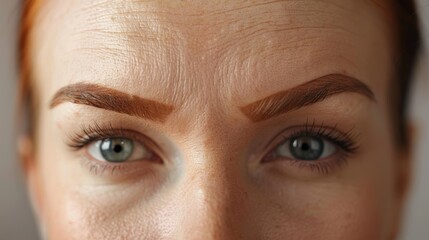 Smooth Forehead Post-Botox Injection, Youthful Skin, Anti-Aging Beauty Treatment for Wrinkle-Free Appearance