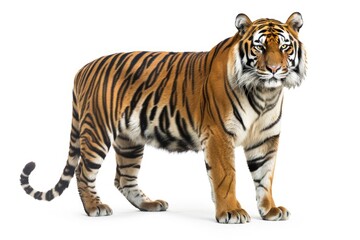 Fototapeta premium a tiger isolated on white background