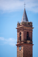 Espiritu Santo Church Tower in Fuenteheridos, Huelva, Spain
