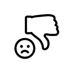 Vector graphics. SEO marketing, analytics, advertising, business icon. Linear icon, feedback button. Linear icons such as feedback, message icon, and thumb up.