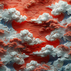 Chinese moire carving