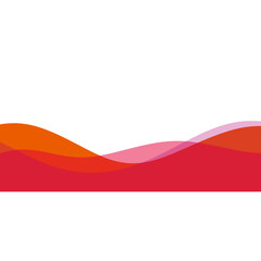 Abstract Wave Footer