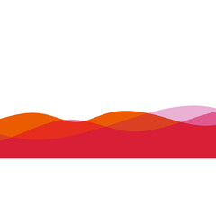 Abstract Wave Footer