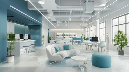 a living room filled with furniture and lots of windows