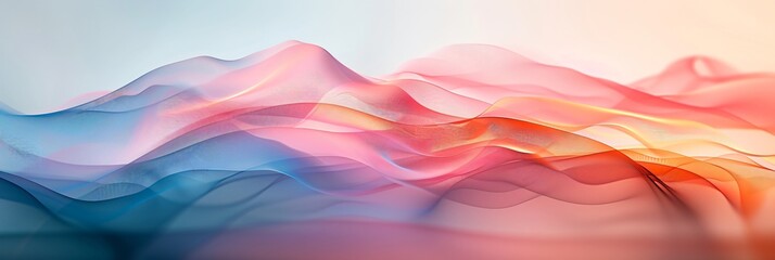 Obraz premium Tranquil Minimalist Abstract Gradient in Soft Colors