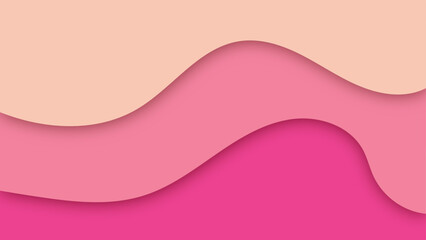 Abstract paper cut shape wave background