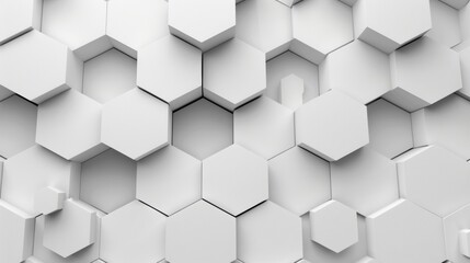 Naklejka premium A white background with a pattern of hexagons