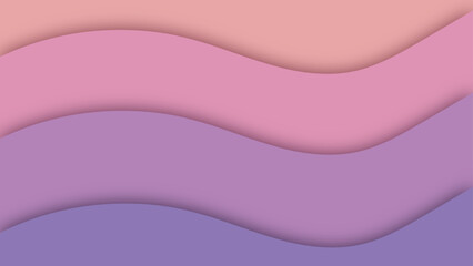 Abstract paper cut shape wave background