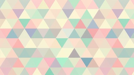 A colorful pattern of triangles is displayed on a white background