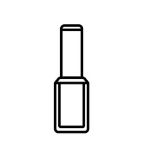 Nail Polish Icon Black line art vector logo