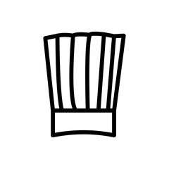 toque icon Black line art vector logo