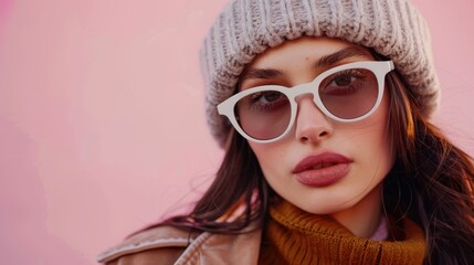 The fashionable woman outdoors