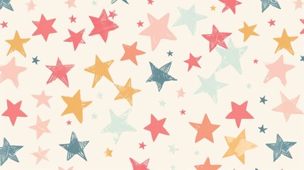 A colorful star pattern with a lot of stars