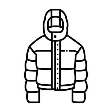 recommend clip art: puffer jacket Line Icon