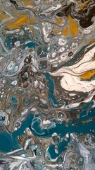 closeup of a part of an acrylic painting