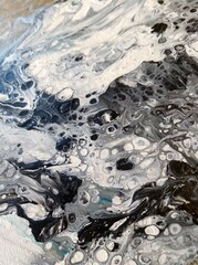 close up part of acrylic painting