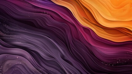 Abstract colorful wavy pattern with orange, purple, and pink gradient layers resembling fluid art, suitable for modern design backgrounds.