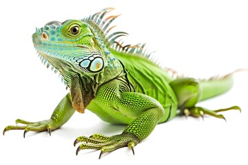 Obraz premium iguana isolated on white background
