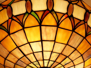 close up of vintage lamp in the night