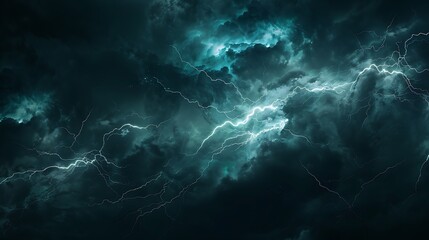 Thunderstorm with Lightning Bolts