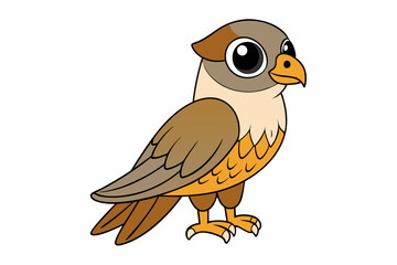 A Falcon vector art illustration