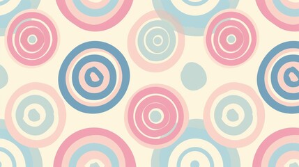 Fototapeta premium A colorful pattern of circles and dots
