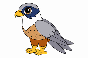A Falcon vector art illustration