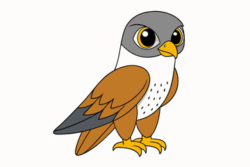 A Falcon vector art illustration
