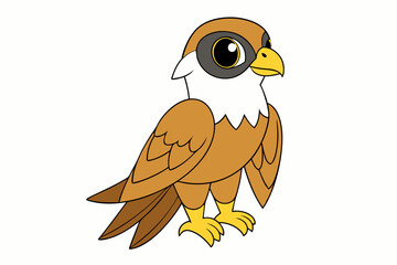 A Falcon vector art illustration