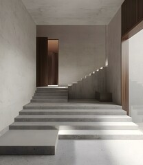 Modern Concrete Staircase Interior Design