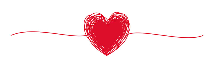 Heart shaped tangled grungy scribble png clipart