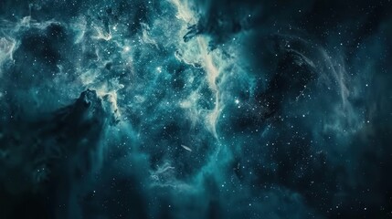 Fototapeta premium Cosmic Nebula: A Celestial Tapestry of Stars and Gas