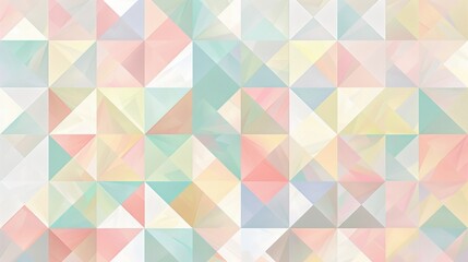 A colorful abstract pattern of squares and triangles