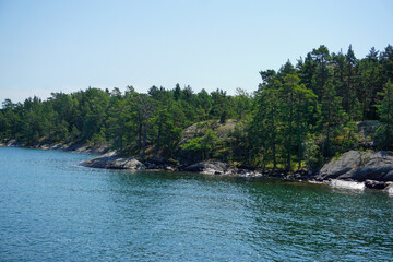 Scenic view of the archipelago during summer
