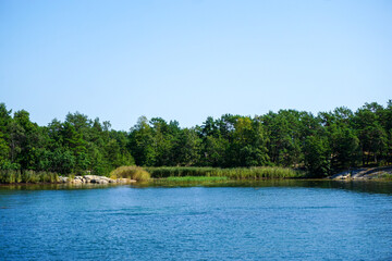 Scenic view of the archipelago during summer