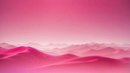 Pink Mountain Range Landscape